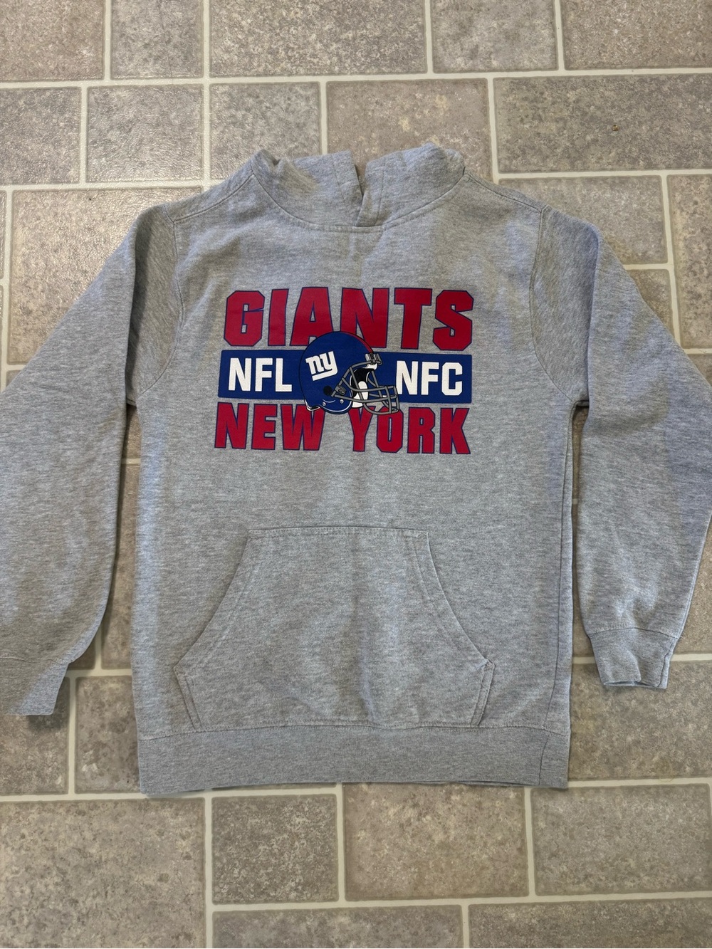 Gray Kids Hoodie - NY Giants NFL Team Pullover